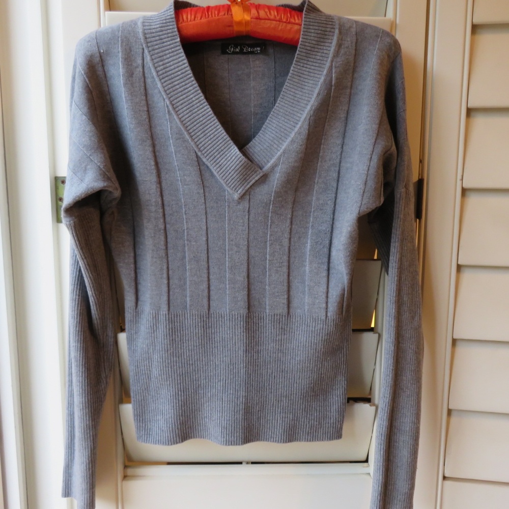 Girl Dream sweater gray L Women's